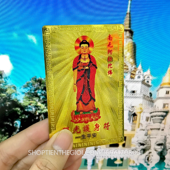 Thẻ Kim Bài Phật A Di Đà